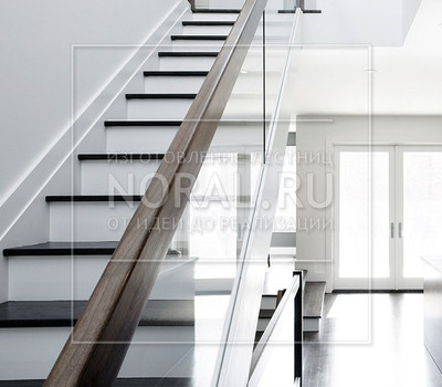 Ограждения лестницы в стиле минимализм